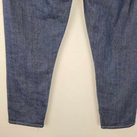 Citizens Of Humanity Jeans Straight Leg Crop Low Rise Dark Wash Blue Size 28 - Picture 6 of 14